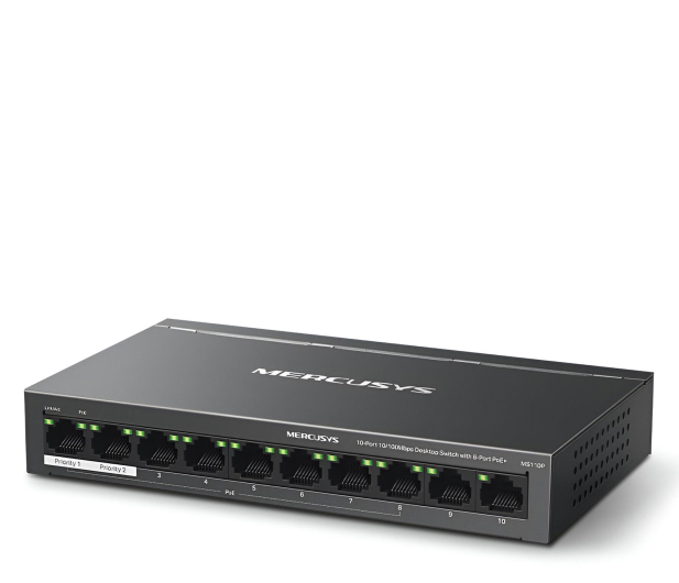 Mercusys MS110P (10x10/100Mbit) 8xPoE+ - 1321862 - zdjęcie 4